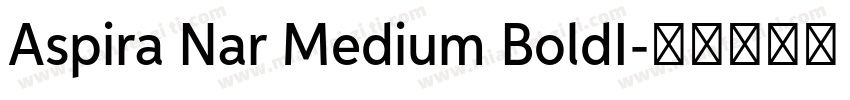 Aspira Nar Medium BoldI字体转换